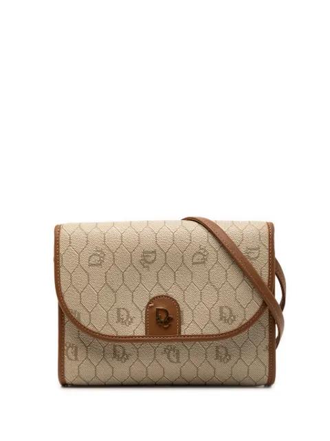 1980-2000 Honeycomb Coated Canvas crossbody bag by CHRISTIAN DIOR 