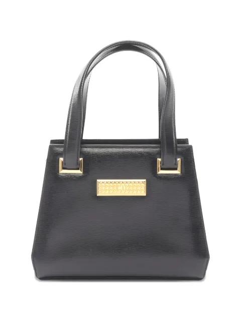 2000s CD logo leather tote bag by CHRISTIAN DIOR 