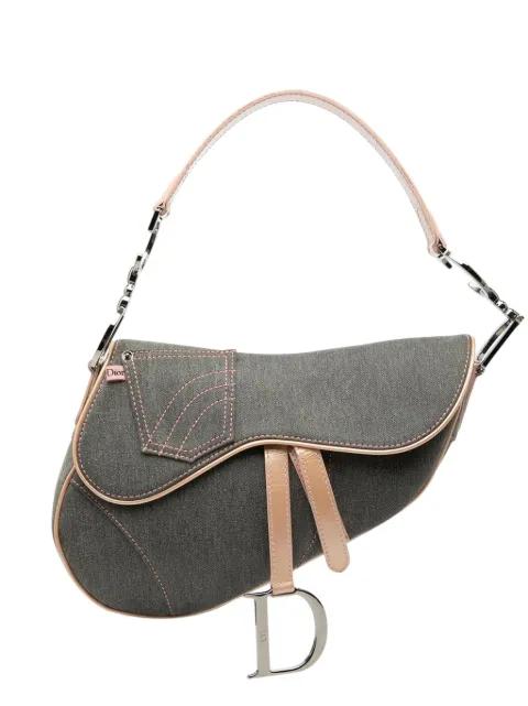 2002 Denim Jean Pocket Saddle Bag shoulder bag by CHRISTIAN DIOR 