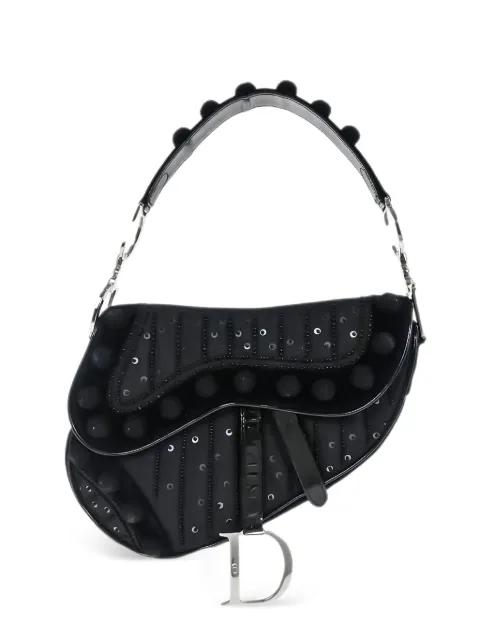 2002 Saddle beaded-embelishments shoulder bag by CHRISTIAN DIOR 