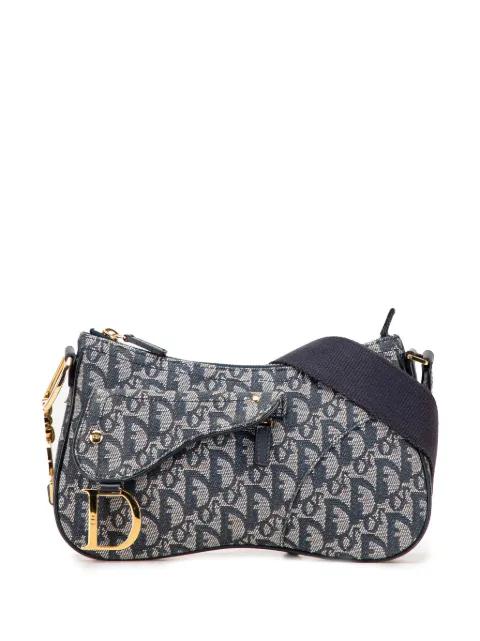 2004 Diorissimo Trotter Canvas Double Saddle crossbody bag by CHRISTIAN DIOR 