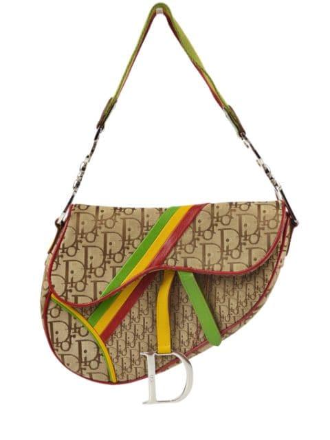 2004 Rasta Oblique Saddle shoulder bag by CHRISTIAN DIOR 