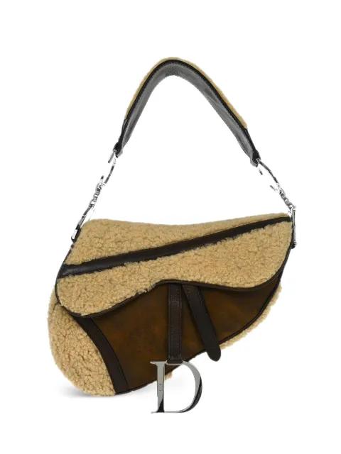 2005 Saddle shearling tote bag by CHRISTIAN DIOR 