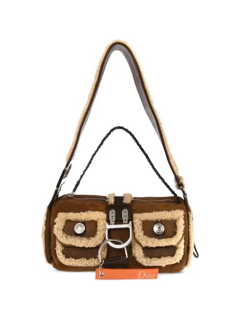 2005 shearling shoulder bag by CHRISTIAN DIOR 