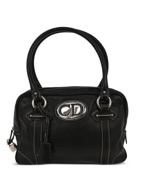 2006 top-handle leather tote bag by CHRISTIAN DIOR 