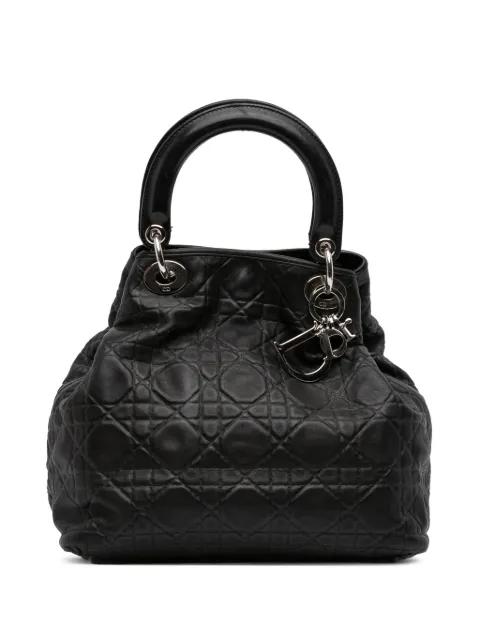 2008 Lambskin Cannage Soft Lady Dior tote bag by CHRISTIAN DIOR 