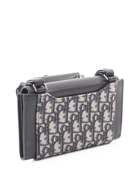 2010-2025 Oblique Canvas and Leather Elite Saddle crossbody bag by CHRISTIAN DIOR 