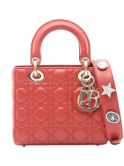 2010-2025 Small Lambskin Cannage My ABCDior Lady Dior satchel by CHRISTIAN DIOR 