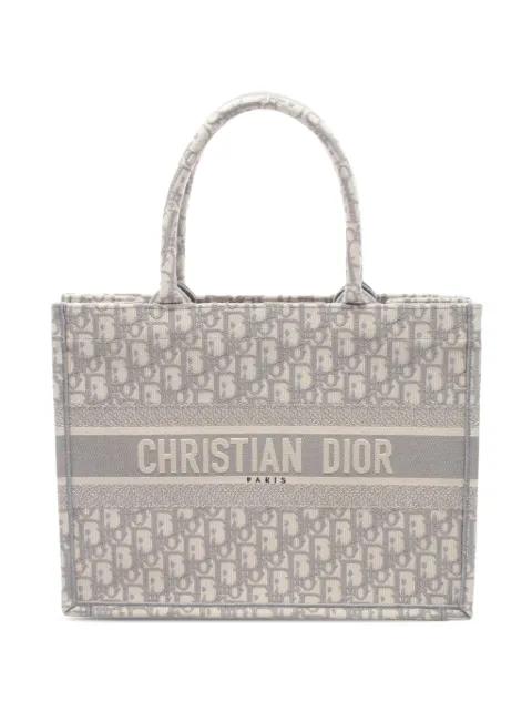 2010-2026 Medium Oblique Embroidered Canvas Book tote bag by CHRISTIAN DIOR 