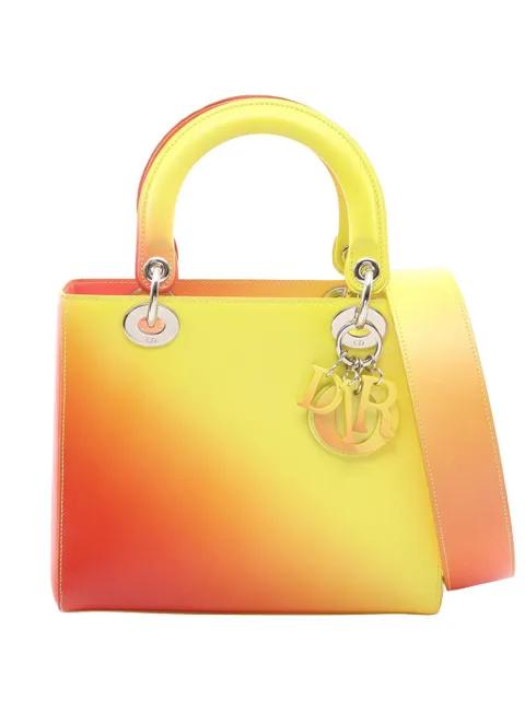 2010-2026 Medium Ombre Calfskin Lady Dior satchel by CHRISTIAN DIOR 