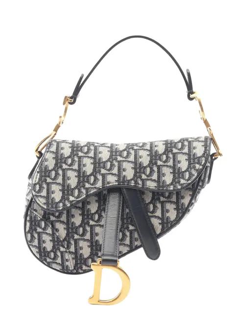 2010-2026 Mini Oblique Canvas Saddle Bag satchel by CHRISTIAN DIOR 