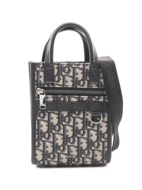 2010-2026 Mini Oblique Canvas Safari North-South Tote satchel by CHRISTIAN DIOR 