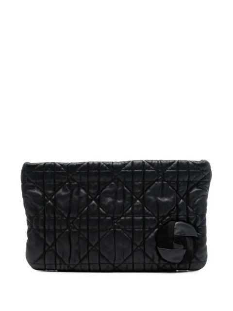 2010 Calfskin Cannage Rose clutch bag by CHRISTIAN DIOR 