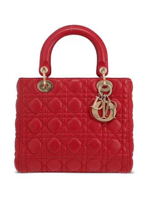 2010 medium Cannage Lady Dior two-way handbag by CHRISTIAN DIOR 