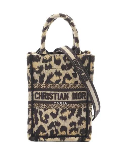 2010s Book Tote leopard canvas mini bag by CHRISTIAN DIOR 