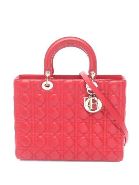 2010s Lady Dior canage-pattern tote bag by CHRISTIAN DIOR 