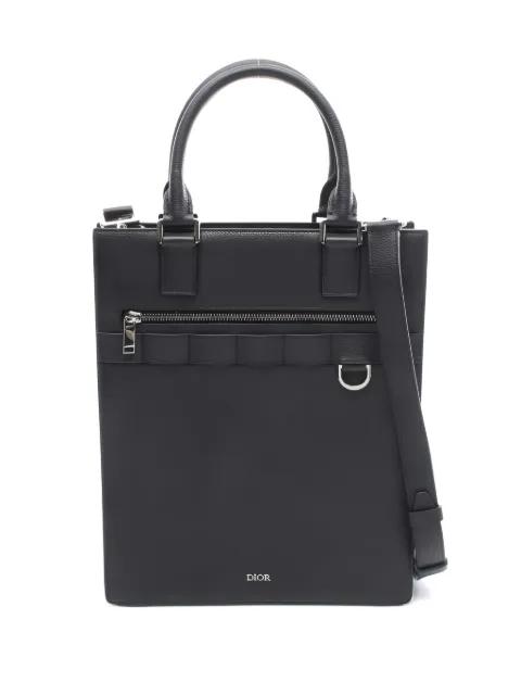 2010s Safari North-South leather tote bag by CHRISTIAN DIOR 
