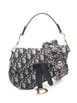 2010s mini Saddle Oblique logo-pattern shoulder bag by CHRISTIAN DIOR 2010s mini Saddle Oblique logo-pattern shoulder bag by CHRISTIAN DIOR