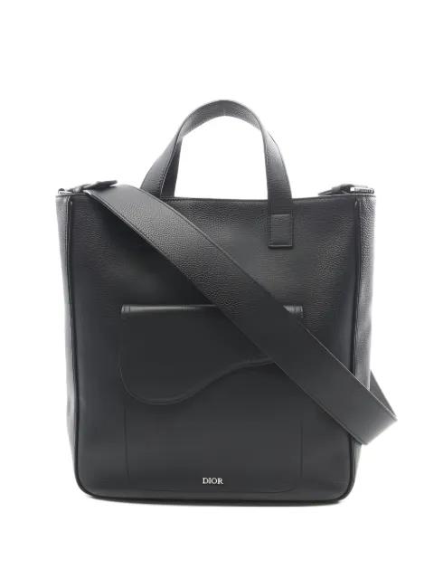 2010s saddle leather tote bag by CHRISTIAN DIOR 