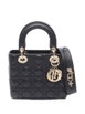 2010s small Lady Dior Cannage tote bag by CHRISTIAN DIOR 