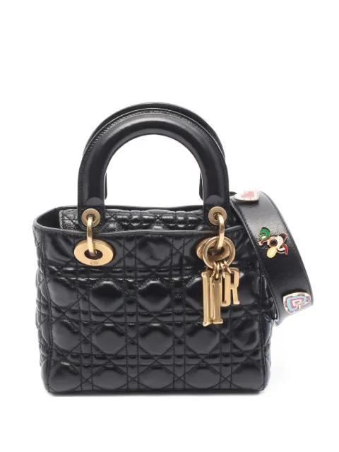 2010s small Lady Dior quilted tote bag by CHRISTIAN DIOR 