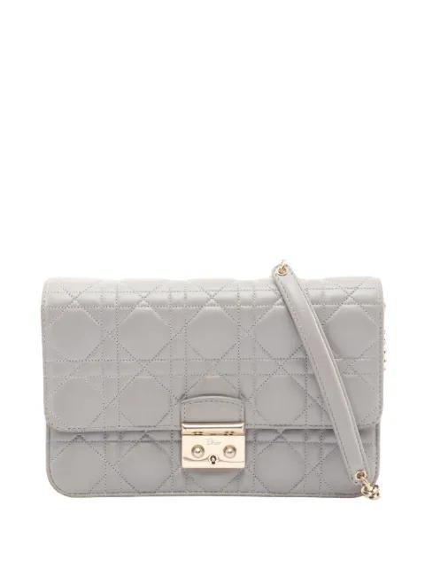 2011-2016 Lambskin Cannage Miss Dior Promenade Wallet on Chain crossbody bag by CHRISTIAN DIOR 