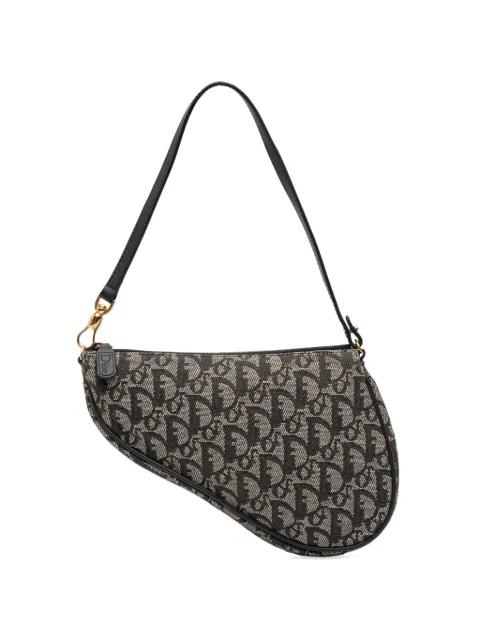 2011 Mini Diorissimo Canvas Saddle Pochette shoulder bag by CHRISTIAN DIOR 