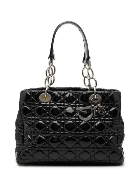 2011 Small Patent Cannage Soft Zipped Shopping tote bag by CHRISTIAN DIOR 