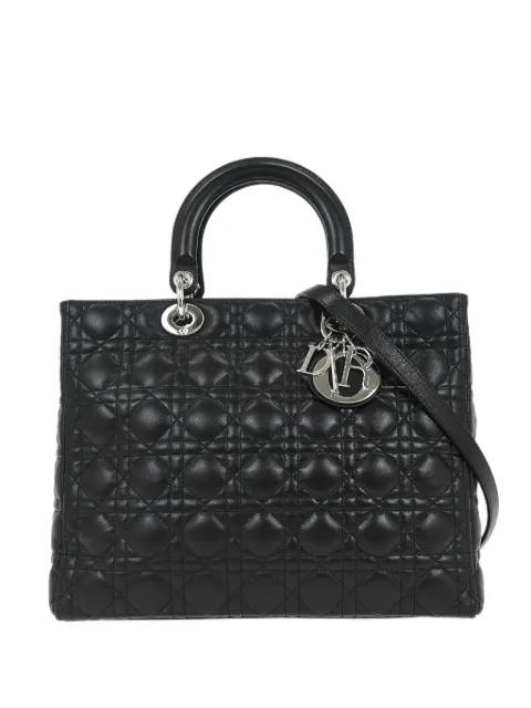 2012 Lady Dior Cannage tote bag by CHRISTIAN DIOR 