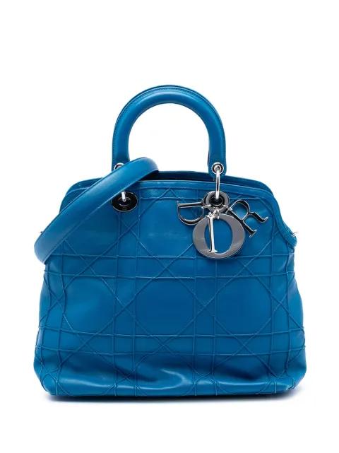 2012 Medium Lambskin Cannage Polochon Granville satchel by CHRISTIAN DIOR 