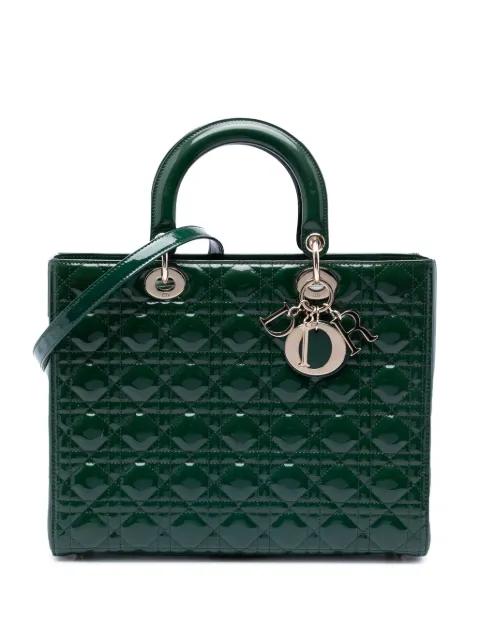 2013 Large Patent Cannage Lady Dior satchel by CHRISTIAN DIOR 