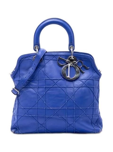 2013 Medium Lambskin Cannage Polochon Granville satchel by CHRISTIAN DIOR 