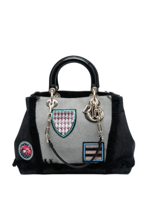 2014 Denim Patch D Light satchel by CHRISTIAN DIOR 