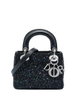 2014 Mini Satin Sequin Embellished Lady Dior satchel by CHRISTIAN DIOR 