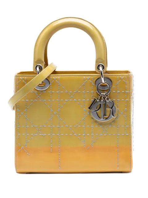 2015 Medium Ombre Patent Cannage Lady Dior satchel by CHRISTIAN DIOR 
