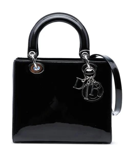 2015 Medium Patent Lady Dior satchel by CHRISTIAN DIOR 
