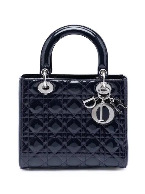 2016 Medium Patent Cannage Lady Dior satchel by CHRISTIAN DIOR 