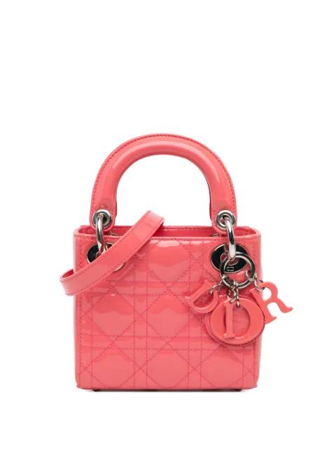 2016 Micro Patent Cannage Lady Dior satchel by CHRISTIAN DIOR 
