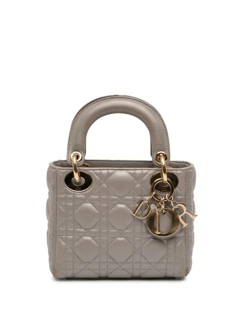 2016 Mini Lambskin Cannage Lady Dior satchel by CHRISTIAN DIOR 