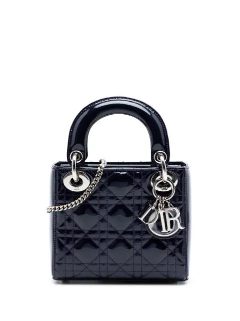 2016 Mini Patent Cannage Lady Dior satchel by CHRISTIAN DIOR 