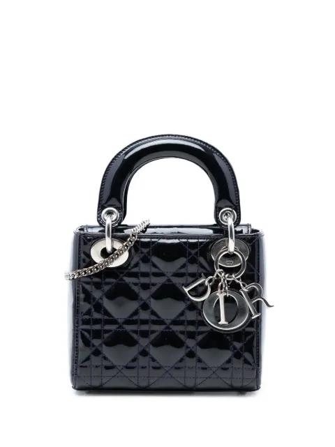 2016 Mini Patent Cannage Lady Dior satchel by CHRISTIAN DIOR 