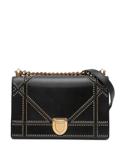 2017 Medium Studded Lambskin Diorama Flap crossbody bag by CHRISTIAN DIOR 