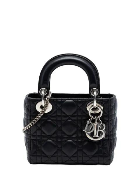 2017 Mini Lambskin Cannage Lady Dior satchel by CHRISTIAN DIOR 