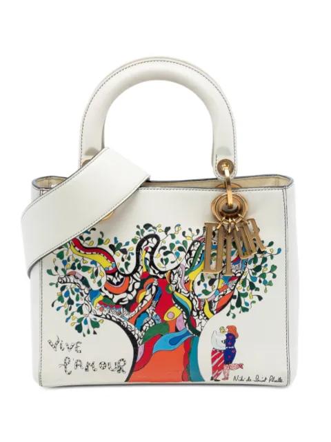 2017 Niki de Saint Phalle Medium Calfskin Vive L amour Lady Dior satchel by CHRISTIAN DIOR 