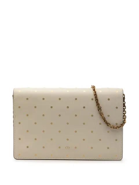 2017 Stars Printed Calfskin Wallet on Chain crossbody bag by CHRISTIAN DIOR 