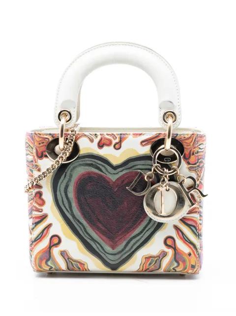 2018 Limited Edition Mini Calfskin Lady DiorAmour Lady Dior satchel by CHRISTIAN DIOR 