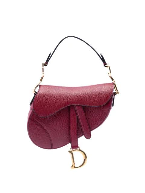2018 Mini Grained Calfskin Saddle Bag satchel by CHRISTIAN DIOR 