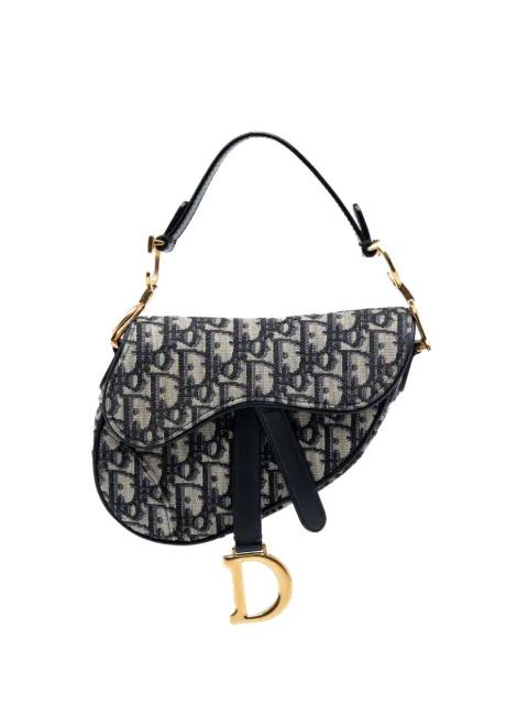 2018 Mini Oblique Canvas Saddle Bag satchel by CHRISTIAN DIOR 