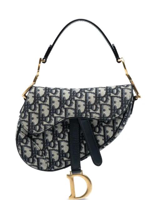 2018 Mini Oblique Canvas Saddle Bag satchel by CHRISTIAN DIOR 