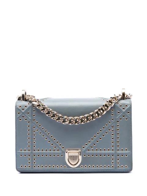 2018 Small Studded Calfskin Diorama crossbody bag by CHRISTIAN DIOR 